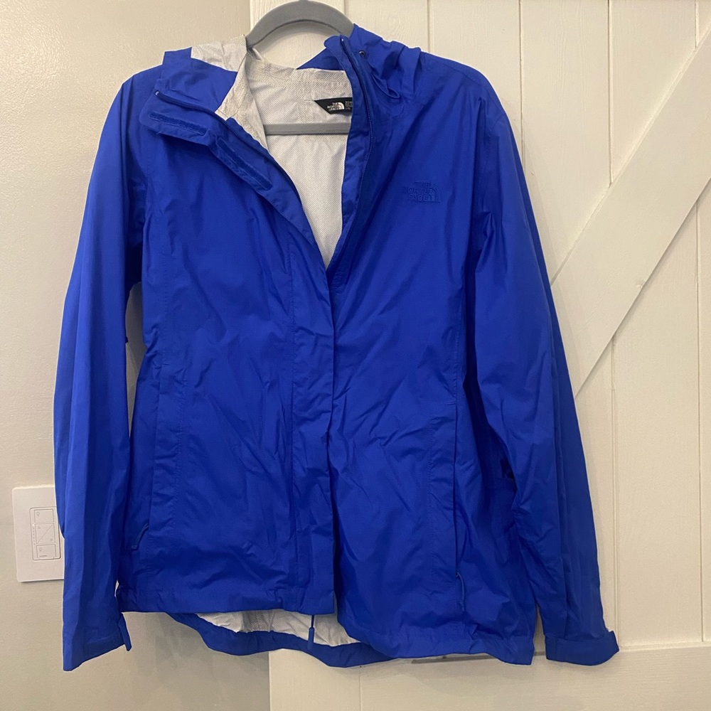 North face venture women’s blue rain jacket
